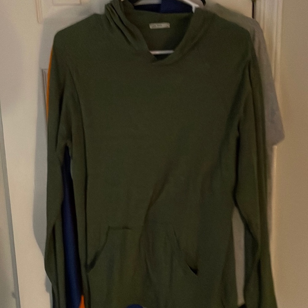Light green light hoodie medium mens